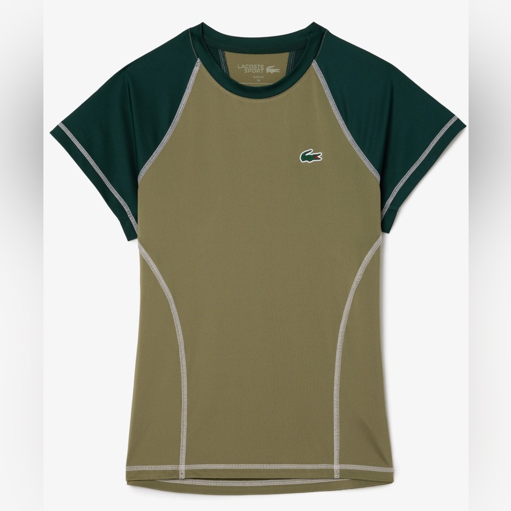Lacoste Green Short Sleeve Sport Tee